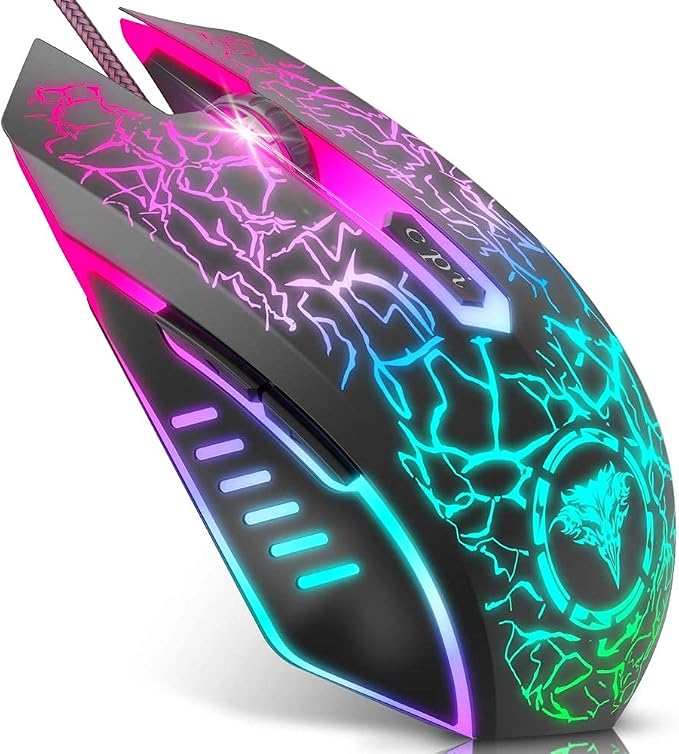 BENGOO Gaming Mouse Wired, Ergonomic Gamer Laptop PC Optical Computer Mice by BENGOO