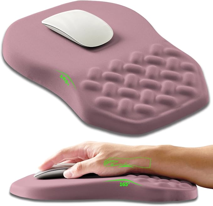Ergonomic Slope Mouse Pad Wrist Support, Wrist Rest Mousepad by Armanza