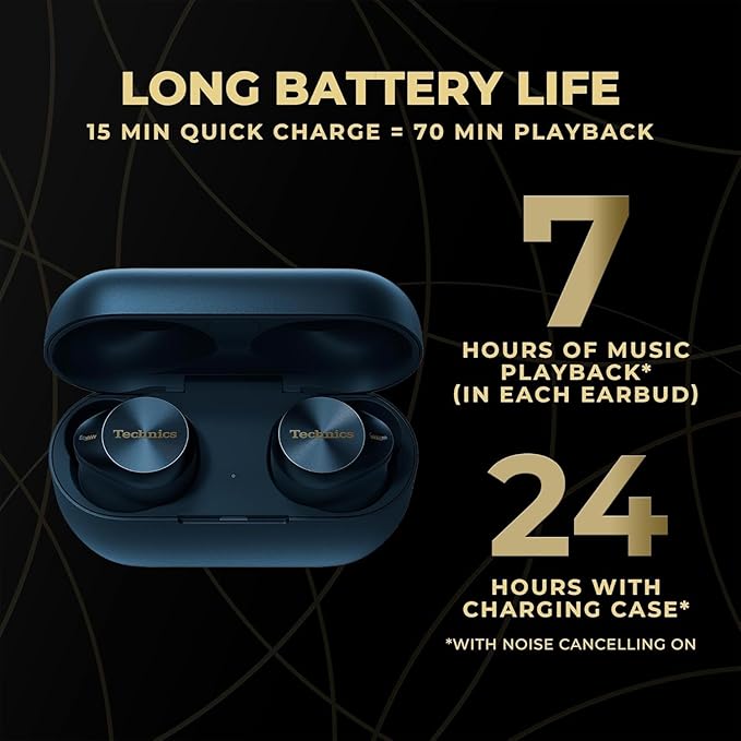 Technics EAH-AZ80-A Premium Hi-Fi True Wireless Bluetooth Earbuds - Image 5
