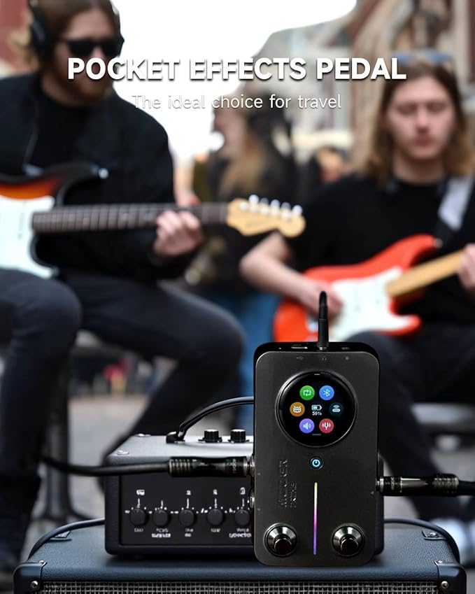MOOER Prime M2 Multi Effects Processor Headphone Amp, AI Stereo Bass Guitar - Image 6