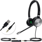Yealink UH36 Professional USB Headset, Wired Headphones by RedefineYourWorkplace