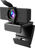 LITEPRO Webcam with Microphone & Privacy Cover, 1080P HD Web Computer Camera by LITEPRO