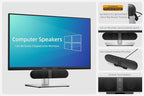Computer Speakers for Desktop PC Monitor, USB Plug-in, Computer Soundbar for PC - Image 6