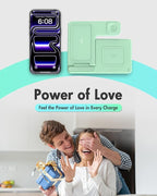 Wireless Charger Stand Charging Station: 3 in 1 Charger Multiple Devices - Image 9