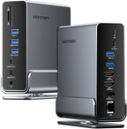 VENTION 15-in-1 Laptop Docking Station Dual Monitor, 360° Roatable Triple by Vention