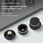 HiFi Speaker Spikes IF03B by Audiocrast, Speaker Vibration Dampener Stand Feet - Image 9