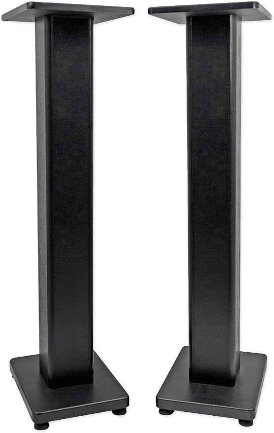 Rockville Pair RHT28 28 Inch Bookshelf Speaker Stands, 60 lbs Capacity - Image 3