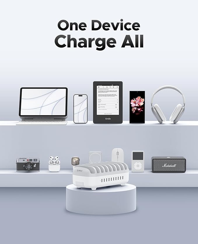 ORICO Multi USB Charging Station, 120W Charging Docking Organizer - Image 4