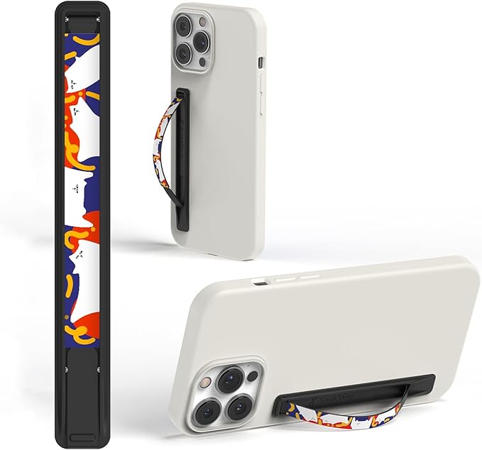 Phone Grip, Ultra Thin Cell Phone Grips Finger Holder Kickstand by SleekStrip