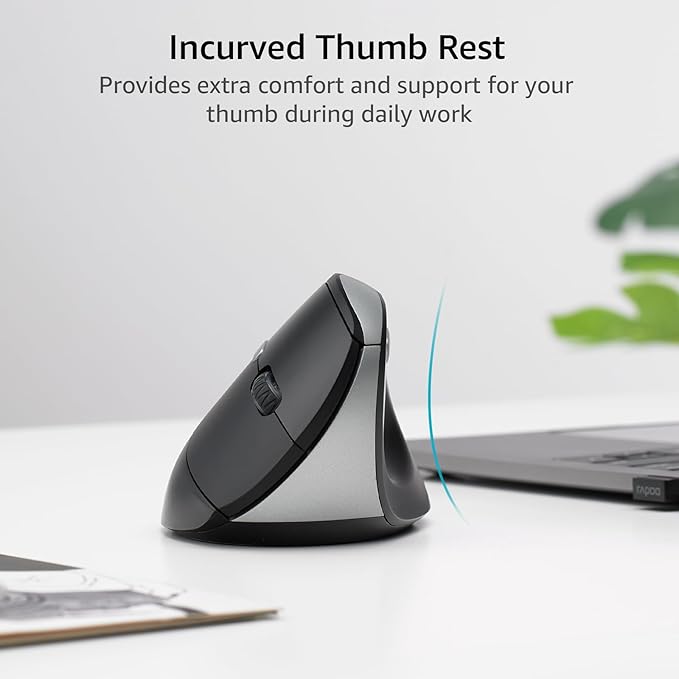 Rapoo EV250 Silent Vertical Ergonomic Mouse, 2.4G Wireless Optical Mouse - Image 5