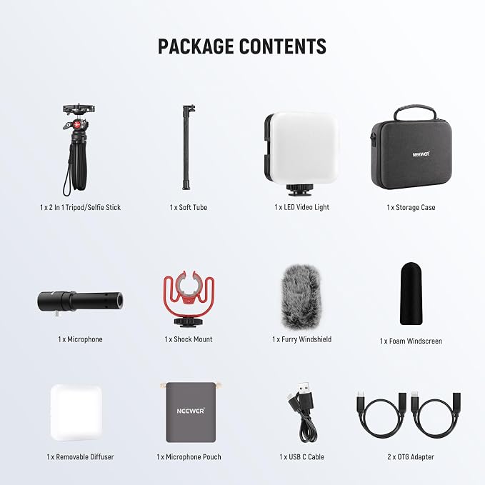 NEEWER Phone Vlogging Kit, Content Creator Essentials Kit - Image 8