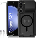 Battery Case for Galaxy S23, Slim Portable Protective Fast Charging Case Backup by KCKEBLM