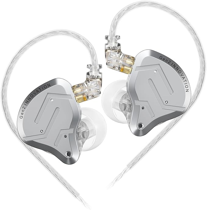 KZ ZSN Pro 2 in-Ear Monitors Headphones Metal Earphones 1BA+1DD Hybrid by HHIFIHEAR
