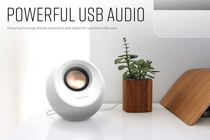 Creative Pebble V3 Minimalistic 2.0 USB-C Desktop Speakers - Image 2