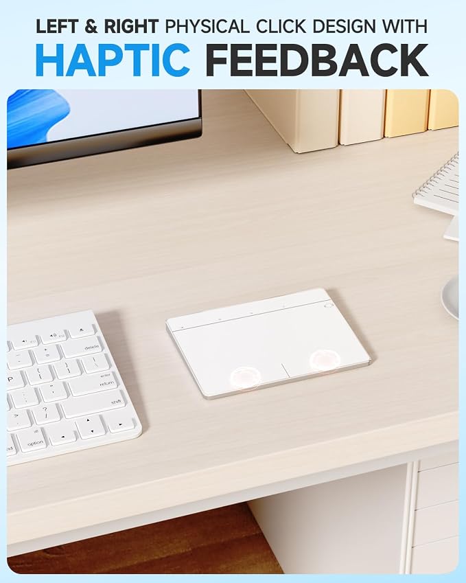 Wireless Bluetooth Trackpad for Windows 10/11, Supports 3 Connection Modes - Image 3