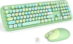 KNOWSQT Wireless Keyboard and Mouse Combo Pale Green by KNOWSQTKeyboardMouse