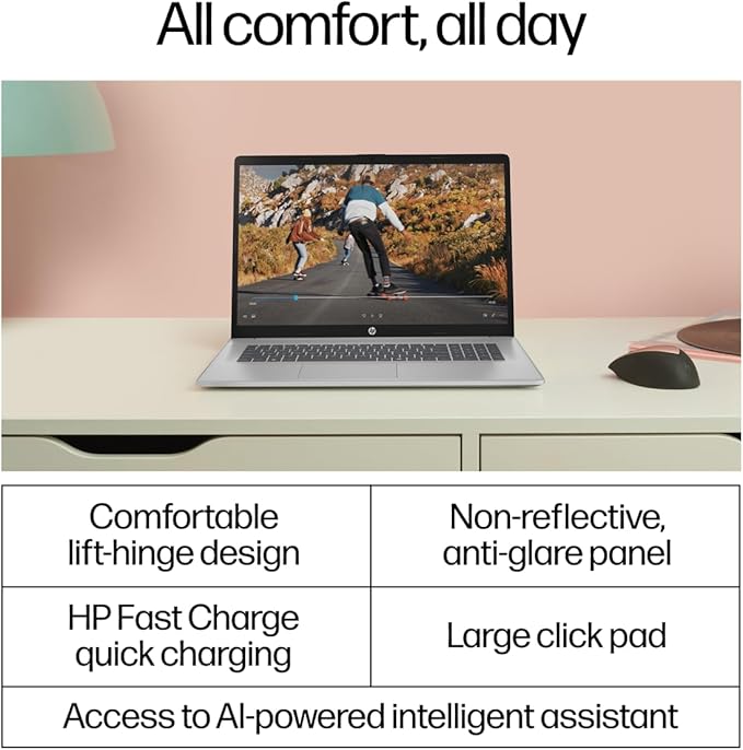 HP 17 Laptop for Business, Long Battery Life, Narrow Bezel, Numeric Keypad - Image 8