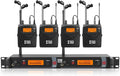 XTUGA RW2080 Wireless in Ear Monitor System 4 Bodypacks UHF IEM System by XTUGA