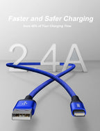 iPhone Charger Cable 6FT, USB to Lightning Cable 3Pack Braided USB iPhone - Image 4