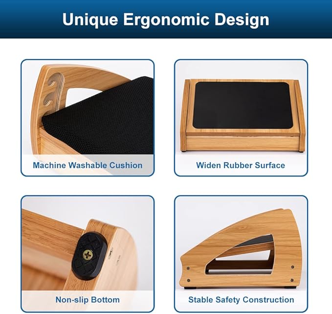 StrongTek Wood Ergonomic Footrest - Image 5