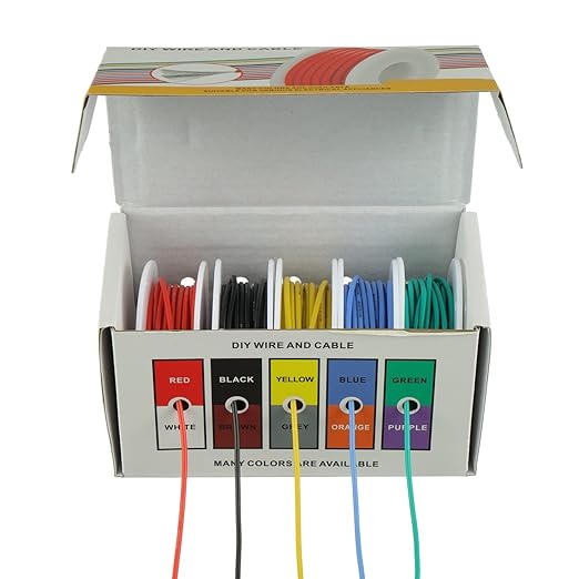 BOJACK 20 AWG Flexible Silicone Wire Electric Wire Hook up Wire Kit 300V Cables - Image 6