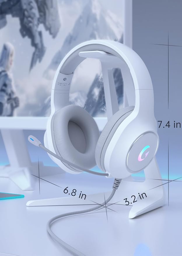 CM7002 Gaming Headset for PS5, Xbox Series, Surround Sound RGB Gaming Headphones - Image 9