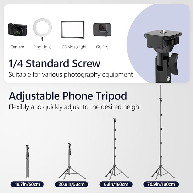 EMART 70" Flexible Phone Tripod - Image 3