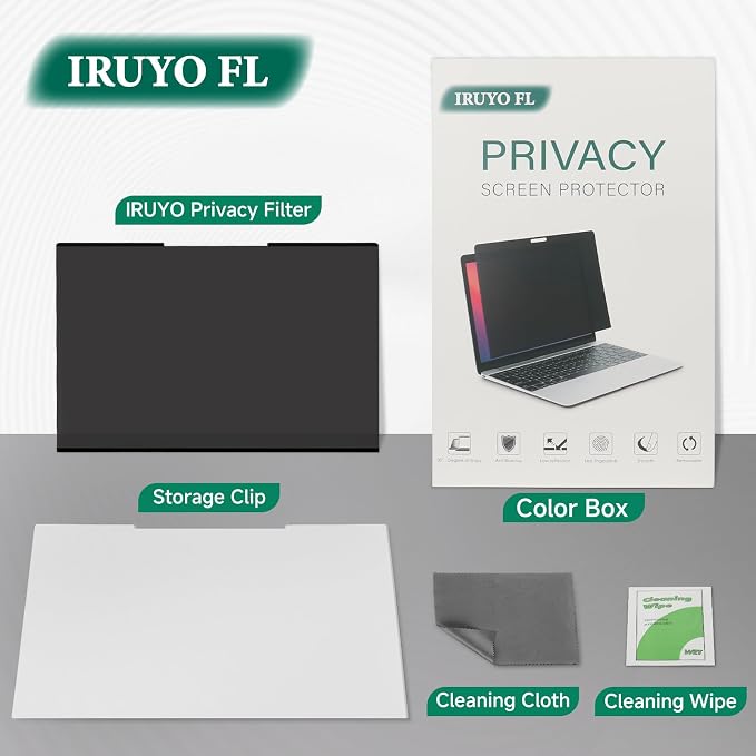 Nano-Suction Laptop Privacy Screen 14 Inch 16:10, Removale Screen Privacy Shield - Image 7