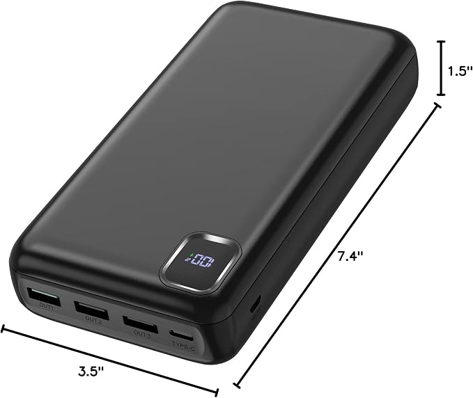 Portable Charger Power Bank 50000mAh Powerbank PD 30W and QC 4.0 Fast Charging - Image 9