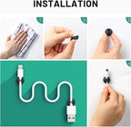 18 Pack Mini Cable Clips, Znben Cord Organizer Holder Adhesive Cord Management - Image 8