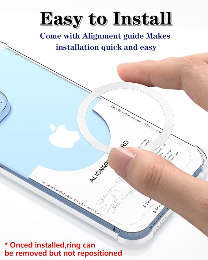 Metal Rings, Ultra-Thin for MagSafe Sticker, Magnetic Adapter, Phone - Image 4
