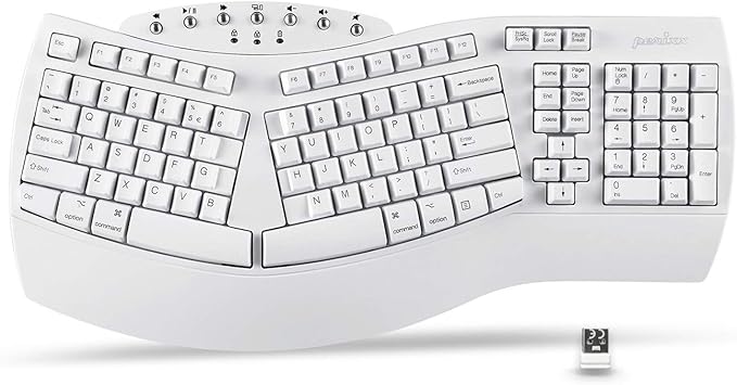 Perixx Periboard-612 Wireless Ergonomic USB Split Keyboard, US English Layout by PerixxComputerGmbH