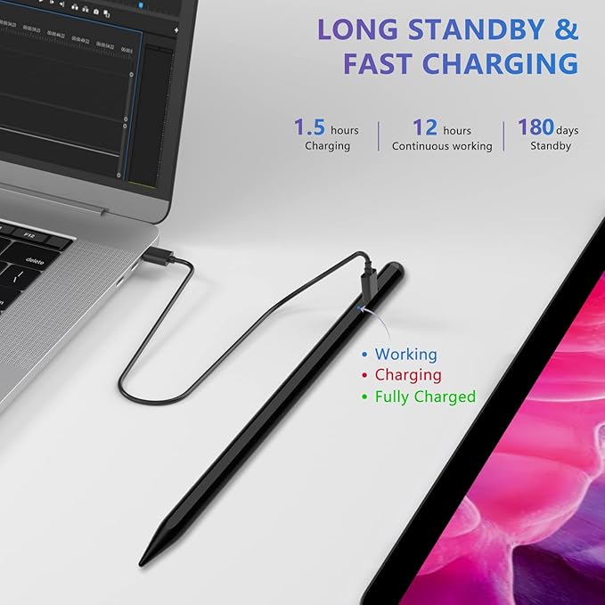 Stylus Pen for iOS&Android Touch Screens, Active Pencil for Samsung, Smart - Image 5