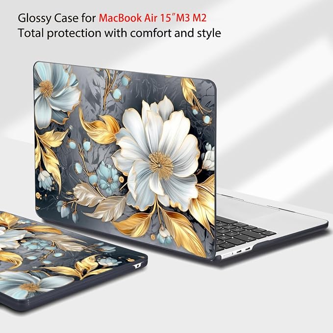 Teryeefi Compatible with M3 M4 MacBook Air 15 inch Case 2025 2024 2023 Release - Image 4
