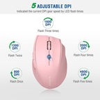 E-YOOSO Wireless Mouse for Laptop, Portable Optical Computer Mouse, 6 Buttons - Image 2