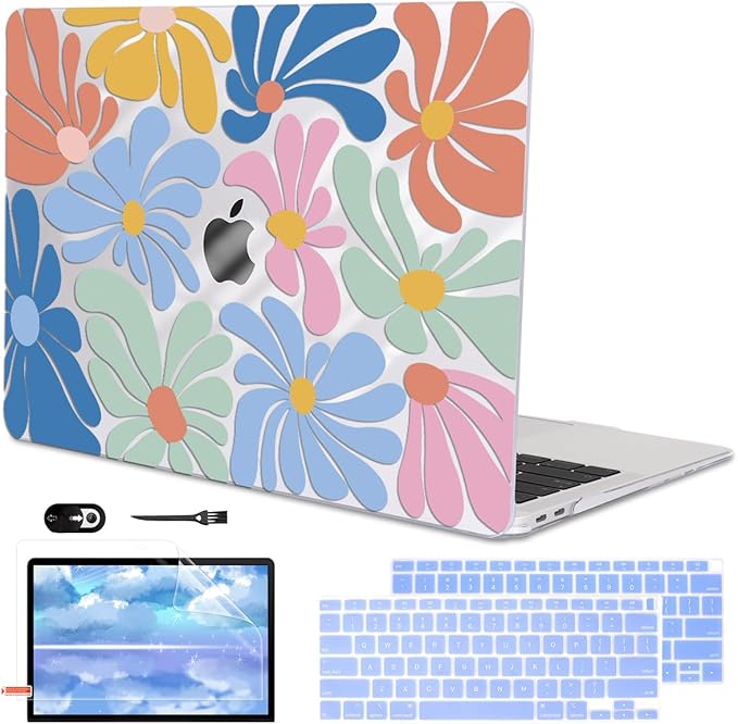 for MacBook Air 13 inch Case 2021 2020 2019 2018 A2337 M1 A2179 A1932 Cover by LCMOCICO