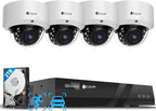4COVR NVR Security Camera System, AI Human Vehicle Detection, 8CH 8MP H.265 NVR by 4COVR