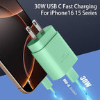 Phone 15 Pra Max Charger Fast Charging, 30W USB C Phone 15 Fast Charger Block - Image 2