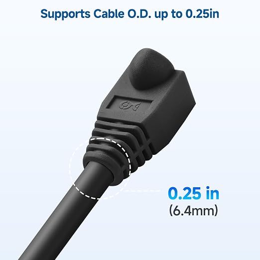 Cable Matters 200-Pack Cat6 / Cat5e RJ45 Strain Relief Boots, RJ45 Boot - Image 3