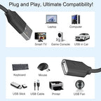 USB On/Off Switch Cable 3.3FT 2-Pack, 2A Charging 480Mbps Data, Type-A 2.0 - Image 6