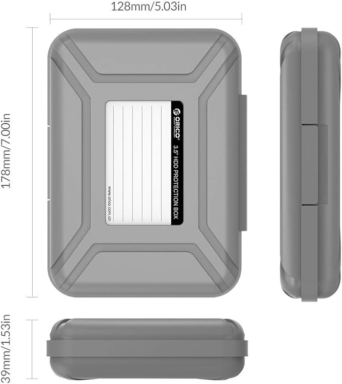 ORICO External Hard Drive Case for 3.5 Inch HDD/SSD 5 Packs Portable Hard Drive - Image 6