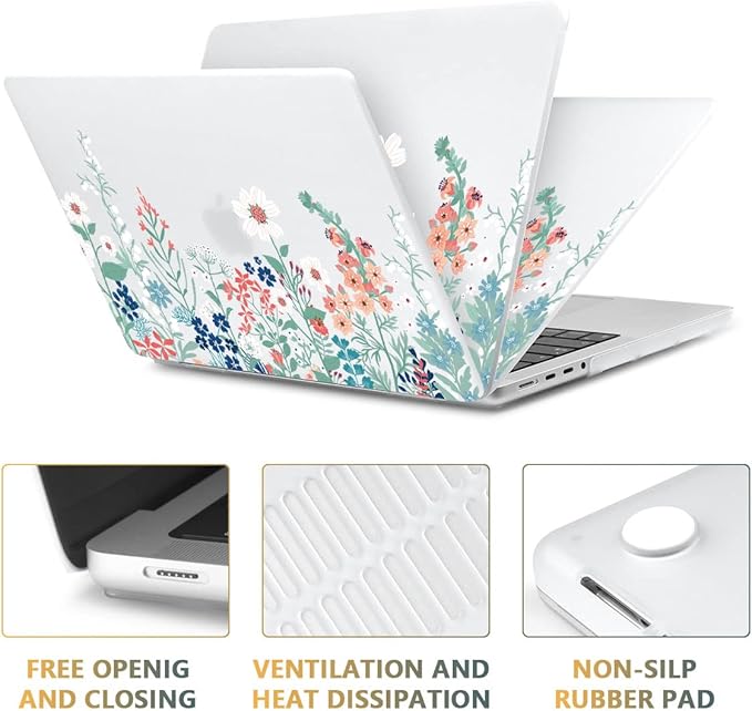 CISSOOK Matte Frosted Wildflower Hard Shell Case - Image 3
