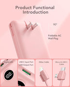 VRURC Portable Charger 20000mAh, Fast Charging Power Bank USB C, 4 Output 2 - Image 2