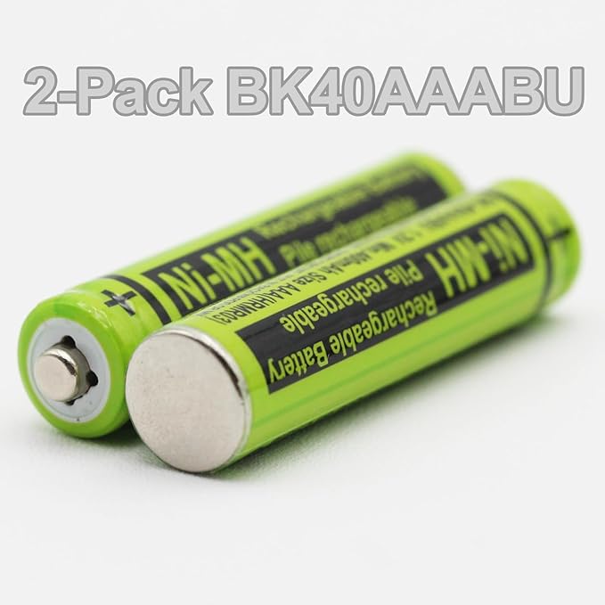 2 BK-40AAABU 1.2V 400mAh Battery Packs - Image 3