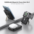 Wireless Portable Charger, 3-in-1 Magnetic Power Bank 10000mAh - Image 5