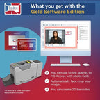 Bodno Seaory S28 Dual Sided ID Card Printer & Complete Supplies Package ID - Image 4