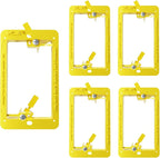 VCE Low Voltage Mounting Bracket Single Gang Wall Plate, Flush Low Voltage Box by VCE
