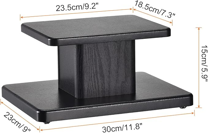 MECCANIXITY Wood Speaker Stands, 2 Pack 5.9 Inch Universal Speaker Stand - Image 2