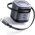 UGREEN Nexode 45W 3 in 1 Compact GaN Charger, Retractable USB C Fast Wall by UGREEN