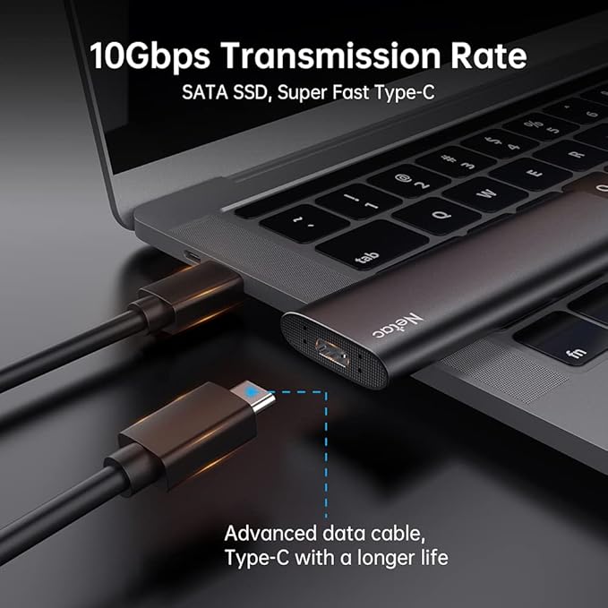 Netac 500GB Portable SSD USB 3.2 Gen 2 External Solid State Drive Backup Slim - Image 3